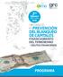 CONTENIDO DEL PROGRAMA. Panorama General del Delito Financiero, Características Comunes y Convergencia: