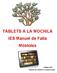 TABLETS A LA MOCHILA IES Manuel de Falla Móstoles
