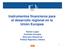 Instrumentos financieros para el desarrollo regional en la Unión Europea