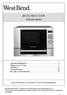 MICROWAVE OVEN. Instruction Manual