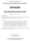The University of the State of New York SECOND LANGUAGE PROFICIENCY EXAMINATION SPANISH