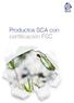Productos SCA con. certificación FSC