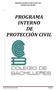 PROGRAMA INTERNO DE PROTECCIÓN CIVIL COLEGIO DE BACHILLERES
