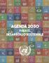 AGENDA 2030 para el desarrollo sostenible