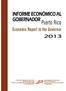 Informe Económico al Gobernador y a la Asamblea Legislativa 2013