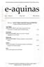 Revista electrónica mensual del Instituto Universitario Virtual Santo Tomás. e-aquinas. Año 1 - Número 1 Enero 2003 ISSN 1695-6362