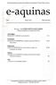 Revista electrónica mensual del Instituto Universitario Virtual Santo Tomás. e-aquinas. Año 2 Enero 2004 ISSN 1695-6362
