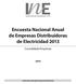 Encuesta Nacional Anual de Empresas Distribuidoras de Electricidad 2013