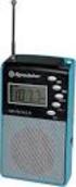 MULTIBAND PORTABLE RADIO WITH ALARM CLOCK TRA-2425PSW