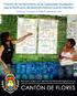 Plan para la Ejecución del Plan de Desarrollo Humano Local 2010-2015, Cantón de Flores