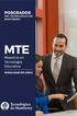 MTE. Maestría en Tecnología Educativa MODALIDAD EN LÍNEA