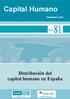 Capital Humano. Distribución del capital humano en España. núm. Septiembre 2007 INSTITUTO VALENCIANO DE INVESTIGACIONES ECONÓMICAS
