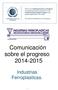 Comunicación sobre el progreso 2014-2015
