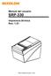 Manual del usuario SRP-330 Impresora térmica Rev. 1.01