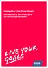 Campaña Live Your Goals. Introducción y directrices para las asociaciones miembro