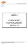 CONDICIONES PARTICULARES DEL PROYECTO CPP-01 PARTE II: