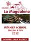 SUMMER SCHOOL ENGLISH & FUN DOSSIER PARA PADRES