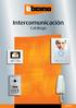 Intercomunicación. Catálogo IC09FMX
