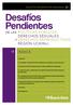 Desafíos Pendientes. de las Políticas públicas en derechos sexuales. en la región Ucayali. Boletín informativo regional.