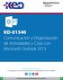 KD-01340 Comunicación y Organización de Actividades y Citas con Microsoft Outlook 2013