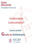 Guía Docente Modalidad Presencial. Enfermería Comunitaria I IIIIIIII I. Curso 2015/16 Grado en Enfermería