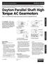 Dayton Parallel Shaft High Torque AC Gearmotors