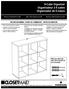 9-Cube Organizer Organisateur à 9 cubes Organizador de 9 cubos
