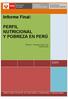 Informe Final: Perfil Nutricional y Pobreza en el Perú. ENAHO I Trimestre ENAHO I Trimestre Perú CENAN-INEI