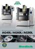 Electroerosión por penetración lineal de alta velocidad AG40L/AG60L/AG80L