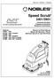 Speed Scrub 2401/2601 *612815* Automatic Scrubber Fregadora Automática Balayeuse Automatique