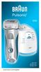 Pulsonic.  Type 5671 Modèle 5671 Modelo washable clean. trimmer. off. eco. normal. intensive. auto select. high.