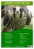 Catálogo Control de Aves Palomas Gaviotas Gorriones Estorninos Golondrinas Cigüeñas Cotorras