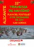 22º Travesía de Navidad - Playa del Postiguet-Alicante 21 de diciembre de :00 horas REGLAMENTO