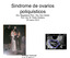 Sindrome de ovarios poliquísticos Dra. Magdalena Pieri, Dra. Ana Varaldi Prof. Adj. Dr. Pablo Orellano 30 marzo 2012.