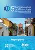 Programa Preliminar 5 to Congreso Anual de Oftalmología Fundación Oftalmológica Nacional y Sociedad de Cirugía Ocular