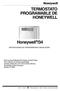 TERMOSTATO PROGRAMABLE DE HONEYWELL. Honeywell /34 INSTRUCCIONES DE PROGRAMACIÓN E INSTALACIÓN