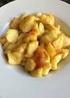 - Patatas - Ajo - Coñac - Aceite - Alioli - Pimentón dulce - Gambas - Sal - Guindilla - Pimienta
