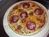 PIZZA de tomates, frankfurt, beicon, champiñones Y FINELLO PUZZLE
