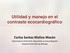 Utilidad y manejo en el contraste ecocardiográfico Carlos Santos Molina Mazón