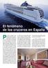 El fenómeno de los cruceros en España