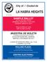 City of / Ciudad de SAMPLE BALLOT. and Voter Information Pamphlet GENERAL MUNICIPAL ELECTION TUESDAY, MARCH 8, 2011
