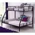 W Mainstays Twin over Full Bunk Bed Black