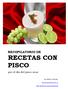 RECOPILATORIO DE RECETAS CON PISCO