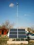 Instalación de energía SOLAR-EÓLICA