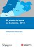 El precio del agua en Cataluña, Informe anual del precio del agua.