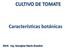 CULTIVO DE TOMATE. Características botánicas Ing. Georgina María Granitto
