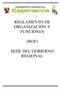 REGLAMENTO DE ORGANIZACIÓN Y FUNCIONES (ROF) SEDE DEL GOBIERNO REGIONAL