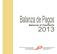 Balanza de Pagos de Puerto Rico Balance of Payments 2013