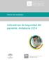 2015/2. Informe de resultados. Indicadores de seguridad del paciente. Andalucía 2014