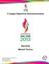 X Juegos Deportivos Centroamericanos. BOLICHE Manual Técnico